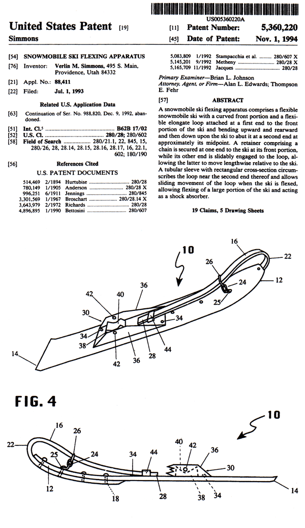Patent 5,360,220